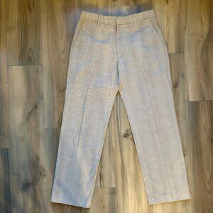 Men's Banana Republic Plaid Khaki Dress Pants Size 32 X 32